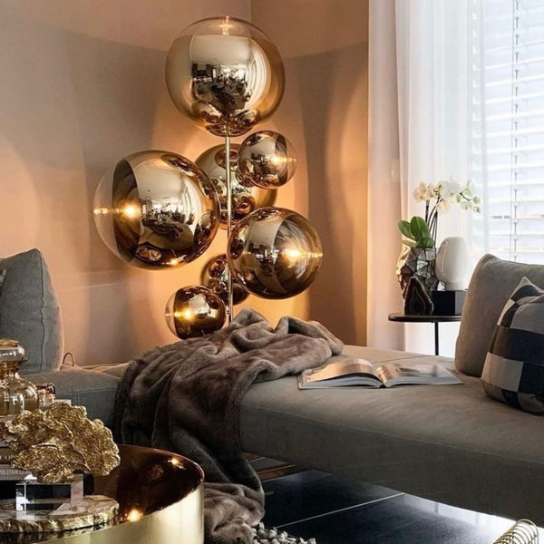 Mirror Ball Floor Chandelier