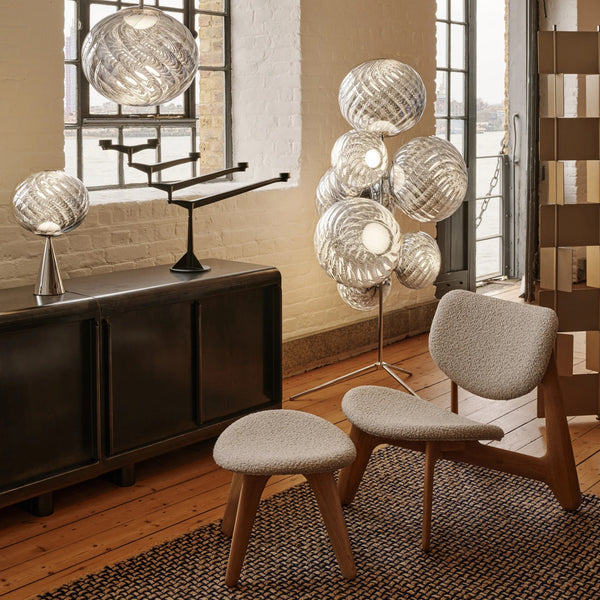 Slab Lounge Chair and Ottoman