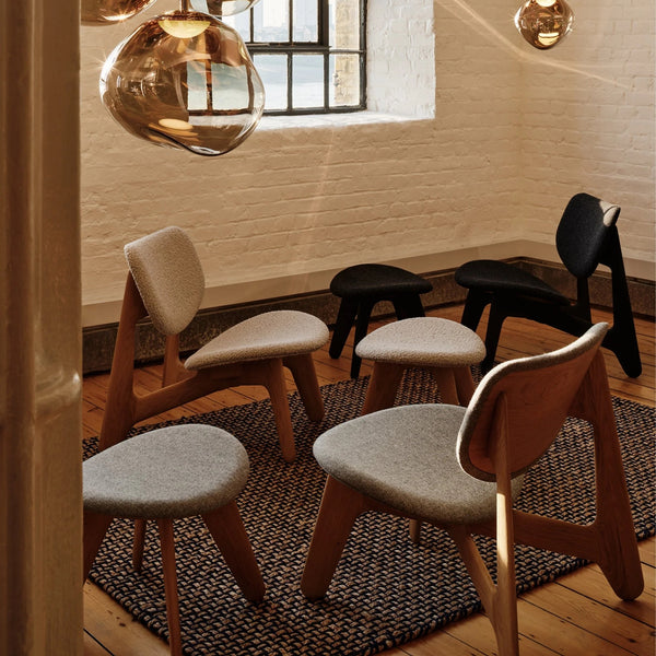 Slab Lounge Chair and Ottoman