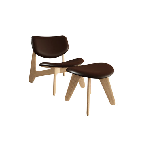 Slab Lounge Chair and Ottoman