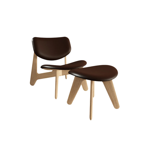 Slab Lounge Chair and Ottoman