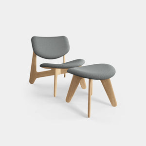 Slab Lounge Chair and Ottoman