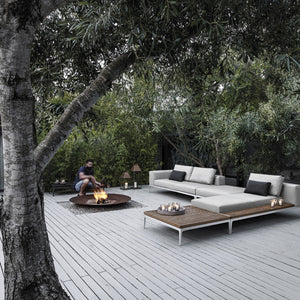 Grid Large Coffee Table Teak