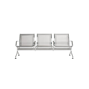 Terminal 2-seater, 3-seater, 4-seater bench, metal seat shells