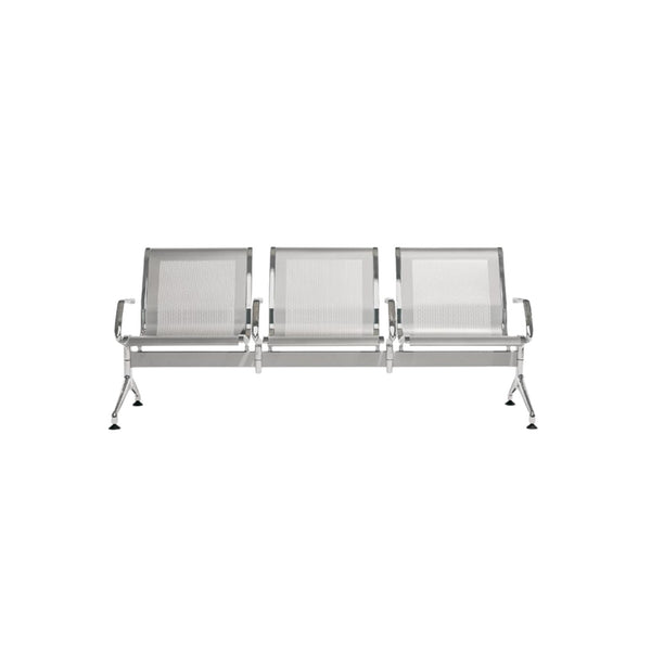 Terminal 2-seater, 3-seater, 4-seater bench, metal seat shells
