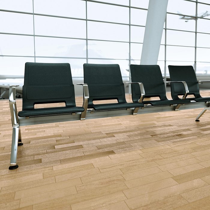 V Travel Bench for Airport Seating by Kusch + Co