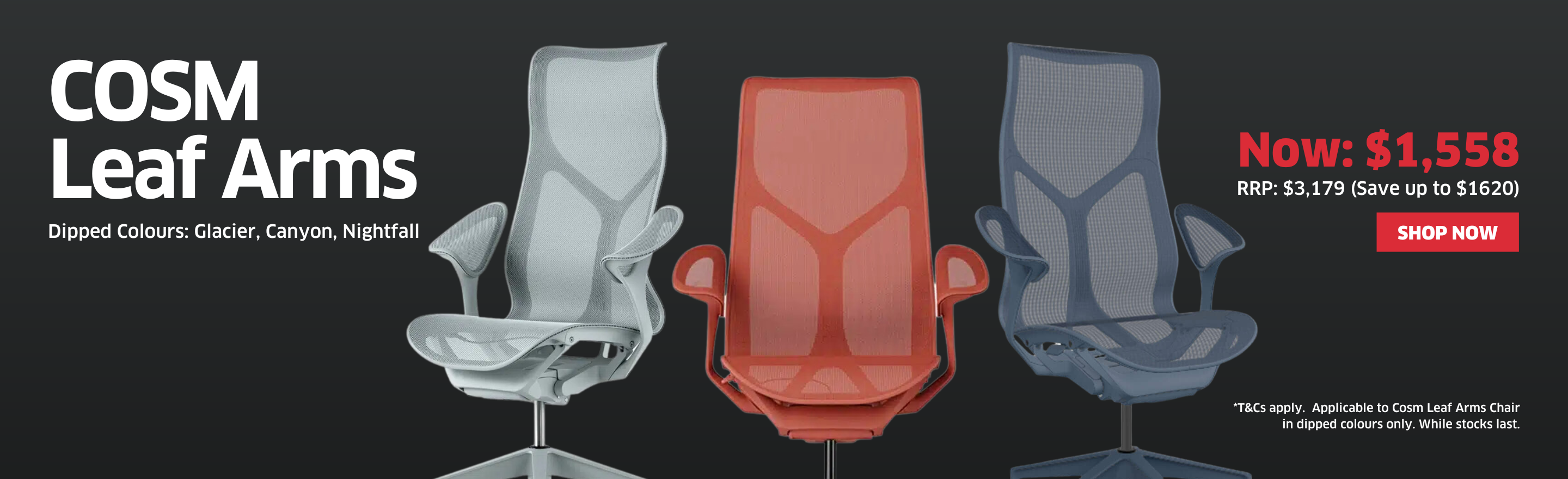 Luxury Furniture | Herman Miller | Gaming Chairs | COSM Leaf Arms Chair | Dipped Colours | XTRA
